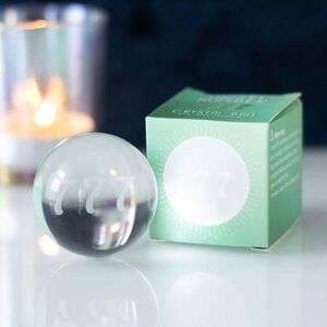 KDMD 777 Angel Number Crystal Ball in White White KDMD 777 Angel Number Crystal Ball in White White