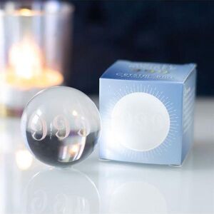 KDMD 999 Angel Number Crystal Ball in White White KDMD 999 Angel Number Crystal Ball in White White