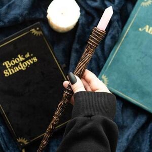 KDMD Thin Romance Rose Quartz Crystal Wand in Pink Pink KDMD Thin Romance Rose Quartz Crystal Wand in Pink Pink