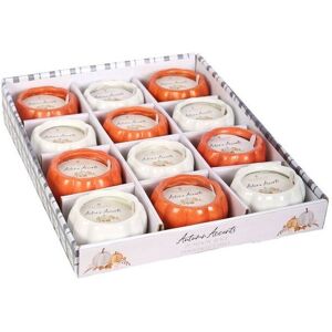 KDMD Set of 12 Scented Pumpkin Candles in White White KDMD Set of 12 Scented Pumpkin Candles in White White