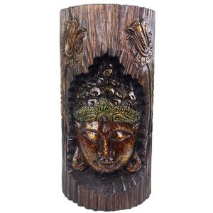KDMD Albasia Wood Carved Buddha Decoration in Bronze Bronze KDMD Albasia Wood Carved Buddha Decoration in Bronze Bronze