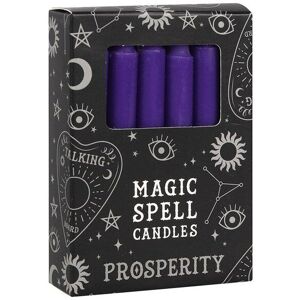 KDMD Set of 12 Purple 'Prosperity' Spell Candles Purple KDMD Set of 12 Purple 'Prosperity' Spell Candles Purple