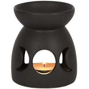 KDMD Black Triple Moon Cut Out Oil Burner Black KDMD Black Triple Moon Cut Out Oil Burner Black