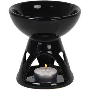 KDMD Black Deep Bowl Oil Burner Black KDMD Black Deep Bowl Oil Burner Black