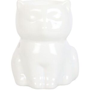 KDMD Shiny White Cat Oil Burner White KDMD Shiny White Cat Oil Burner White