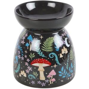 KDMD Dark Forest Print Oil Burner in Black Black KDMD Dark Forest Print Oil Burner in Black Black