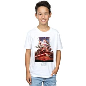 Disney Boy's Star Wars The Rise Of Skywalker Poster T-Shirt in White Size: 3-4 Years White 3-4 Years Disney Boy's Star Wars The Rise Of Skywalker Poster T-Shirt in White Size: 3-4 Years White 3-4 Years
