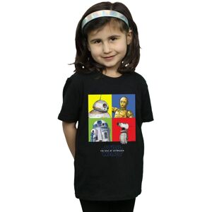 Disney Girl's Star Wars The Rise Of Skywalker Droid Squares Cotton T-Shirt in Black Size: 5-6 Years Black 5-6 Years Disney Girl's Star Wars The Rise Of Skywalker Droid Squares Cotton T-Shirt in Black Size: 5-6 Years Black 5-6 Years