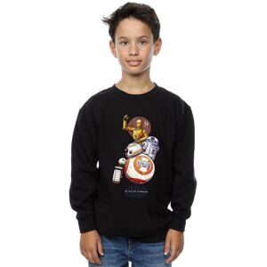 Disney Boy's Star Wars The Rise Of Skywalker Droids Illustration Sweatshirt in Black Size: 3-4 Years Black 3-4 Years Disney Boy's Star Wars The Rise Of Skywalker Droids Illustration Sweatshirt in Black Size: 3-4 Years Black 3-4 Years
