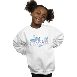 Disney Girl's Frozen 2 Believe In The Journey Silhouette Sweatshirt in White Size: 7-8 Years White 7-8 Years Disney Girl's Frozen 2 Believe In The Journey Silhouette Sweatshirt in White Size: 7-8 Years White 7-8 Years