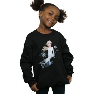Disney Girl's Frozen 2 Elsa Nokk Silhouette Sweatshirt in Black Size: 3-4 Years Black 3-4 Years Disney Girl's Frozen 2 Elsa Nokk Silhouette Sweatshirt in Black Size: 3-4 Years Black 3-4 Years