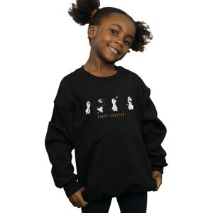 Disney Girl's Frozen 2 Olaf Shape-Shifter Sweatshirt in Black Size: 5-6 Years Black 5-6 Years Disney Girl's Frozen 2 Olaf Shape-Shifter Sweatshirt in Black Size: 5-6 Years Black 5-6 Years