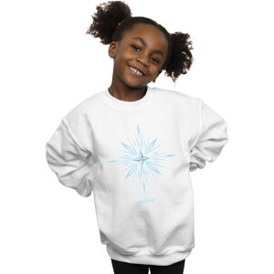 Disney Girl's Frozen 2 Elsa Signature Snowflake Sweatshirt in White Size: 12-13 Years White 12-13 Years Disney Girl's Frozen 2 Elsa Signature Snowflake Sweatshirt in White Size: 12-13 Years White 12-13 Years