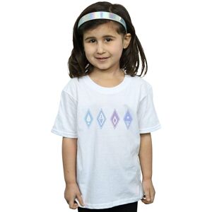 Disney Girl's Frozen 2 Elements Symbols Cotton T-Shirt in White Size: 5-6 Years White 5-6 Years Disney Girl's Frozen 2 Elements Symbols Cotton T-Shirt in White Size: 5-6 Years White 5-6 Years