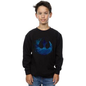 Disney Boy's Star Wars The Rise Of Skywalker Resistance Symbol Wave Sweatshirt in Black Size: 7-8 Years Black 7-8 Years Disney Boy's Star Wars The Rise Of Skywalker Resistance Symbol Wave Sweatshirt in Black Size: 7-8 Years Black 7-8 Years