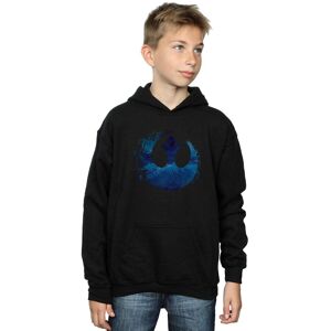 Disney Boy's Star Wars The Rise Of Skywalker Resistance Symbol Wave Hoodie in Black Size: 9 Years Black 9 Years Disney Boy's Star Wars The Rise Of Skywalker Resistance Symbol Wave Hoodie in Black Size: 9 Years Black 9 Years