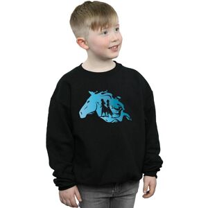 Disney Boy's Frozen 2 Nokk Silhouette Sweatshirt in Black Size: 12-13 Years Black 12-13 Years Disney Boy's Frozen 2 Nokk Silhouette Sweatshirt in Black Size: 12-13 Years Black 12-13 Years