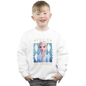 Disney Boy's Frozen 2 Elsa True To Myself Sweatshirt in White Size: 7-8 Years White 7-8 Years Disney Boy's Frozen 2 Elsa True To Myself Sweatshirt in White Size: 7-8 Years White 7-8 Years
