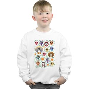 Disney Boy's Coco Heads Pattern Sweatshirt in White Size: 3-4 Years White 3-4 Years Disney Boy's Coco Heads Pattern Sweatshirt in White Size: 3-4 Years White 3-4 Years