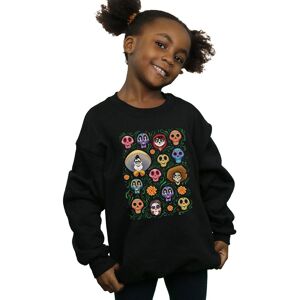 Disney Girl's Coco Heads Pattern Sweatshirt in Black Size: 5-6 Years Black 5-6 Years Disney Girl's Coco Heads Pattern Sweatshirt in Black Size: 5-6 Years Black 5-6 Years