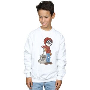Disney Boy's Coco Miguel With Guitar Sweatshirt in White Size: 12-13 Years White 12-13 Years Disney Boy's Coco Miguel With Guitar Sweatshirt in White Size: 12-13 Years White 12-13 Years