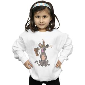 Disney Girl's Coco Dante With Bone Sweatshirt in White Size: 9 Years White 9 Years Disney Girl's Coco Dante With Bone Sweatshirt in White Size: 9 Years White 9 Years