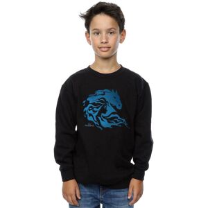 Disney Boy's Frozen 2 Nokk Silhouette Sweatshirt in Black Size: 5-6 Years Black 5-6 Years Disney Boy's Frozen 2 Nokk Silhouette Sweatshirt in Black Size: 5-6 Years Black 5-6 Years
