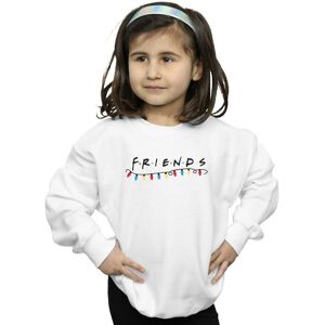 Friends Girl's Christmas Lights Sweatshirt in White Size: 7-8 Years White 7-8 Years Friends Girl's Christmas Lights Sweatshirt in White Size: 7-8 Years White 7-8 Years
