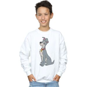 Disney Boy's Lady & The Tramp Spaghetti Heart Sweatshirt in White Size: 12-13 Years White 12-13 Years Disney Boy's Lady & The Tramp Spaghetti Heart Sweatshirt in White Size: 12-13 Years White 12-13 Years
