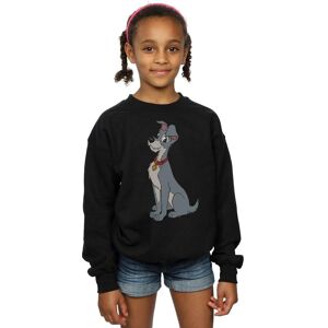 Disney Girl's Lady & The Tramp Spaghetti Heart Sweatshirt in Black Size: 7-8 Years Black 7-8 Years Disney Girl's Lady & The Tramp Spaghetti Heart Sweatshirt in Black Size: 7-8 Years Black 7-8 Years
