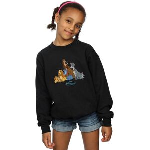 Disney Girl's Lady & The Tramp Classic Group Sweatshirt in Black Size: 7-8 Years Black 7-8 Years Disney Girl's Lady & The Tramp Classic Group Sweatshirt in Black Size: 7-8 Years Black 7-8 Years