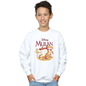 Disney Boy's Mulan Mushu Dragon Fire Sweatshirt in White Size: 9 Years White 9 Years Disney Boy's Mulan Mushu Dragon Fire Sweatshirt in White Size: 9 Years White 9 Years