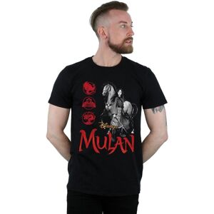 Disney Men's Mulan Movie Horse Pose T-Shirt in Black Size: Medium Black M Disney Men's Mulan Movie Horse Pose T-Shirt in Black Size: Medium Black M