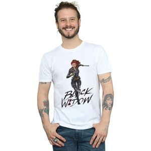 Marvel Men's Black Widow Movie Natasha Running T-Shirt in White Size: Small White S Marvel Men's Black Widow Movie Natasha Running T-Shirt in White Size: Small White S