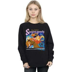 Disney Women's Sleeping Beauty Collage Poster Sweatshirt in Black Size: XL Black XL Disney Women's Sleeping Beauty Collage Poster Sweatshirt in Black Size: XL Black XL