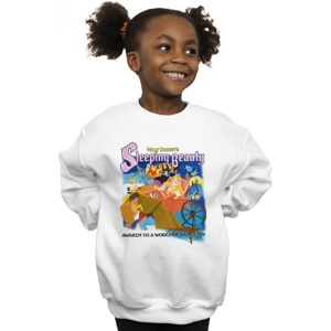 Disney Girl's Sleeping Beauty Collage Poster Sweatshirt in White Size: 7-8 Years White 7-8 Years Disney Girl's Sleeping Beauty Collage Poster Sweatshirt in White Size: 7-8 Years White 7-8 Years