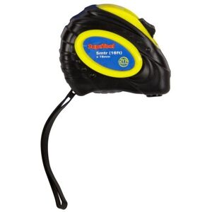 SupaTool Rubberised Metric Imperial Tape Measure in Black Black SupaTool Rubberised Metric Imperial Tape Measure in Black Black