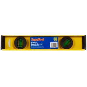 SupaTool 30cm Girder Spirit Level in Yellow Yellow SupaTool 30cm Girder Spirit Level in Yellow Yellow
