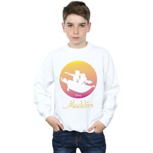Disney Boy's Aladdin Flying Sunset Sweatshirt in White Size: 3-4 Years White 3-4 Years Disney Boy's Aladdin Flying Sunset Sweatshirt in White Size: 3-4 Years White 3-4 Years