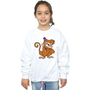 Disney Girl's Aladdin Angry Abu Sweatshirt in White Size: 9 Years White 9 Years Disney Girl's Aladdin Angry Abu Sweatshirt in White Size: 9 Years White 9 Years