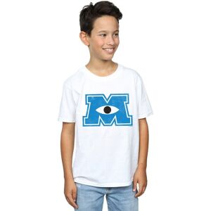 Disney Boy's Monsters University Monster M T-Shirt in White Size: 9 Years White 9 Years Disney Boy's Monsters University Monster M T-Shirt in White Size: 9 Years White 9 Years
