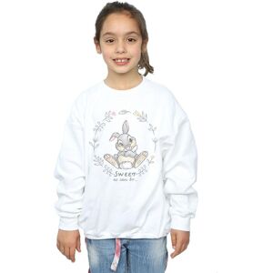 Disney Girl's Bambi Thumper Sweet As Can Be Sweatshirt in White Size: 7-8 Years White 7-8 Years Disney Girl's Bambi Thumper Sweet As Can Be Sweatshirt in White Size: 7-8 Years White 7-8 Years