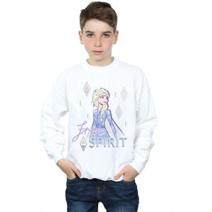 Disney Boy's Frozen 2 Elsa Free Spirit Sweatshirt in White Size: 3-4 Years White 3-4 Years Disney Boy's Frozen 2 Elsa Free Spirit Sweatshirt in White Size: 3-4 Years White 3-4 Years