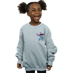 Disney Girl's Lilo & Stitch Guitar Sweatshirt in Grey Size: 12-13 Years Grey 12-13 Years Disney Girl's Lilo & Stitch Guitar Sweatshirt in Grey Size: 12-13 Years Grey 12-13 Years