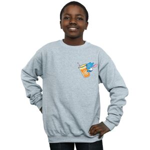 Disney Boy's Lilo & Stitch Drink Sweatshirt in Grey Size: 3-4 Years Grey 3-4 Years Disney Boy's Lilo & Stitch Drink Sweatshirt in Grey Size: 3-4 Years Grey 3-4 Years