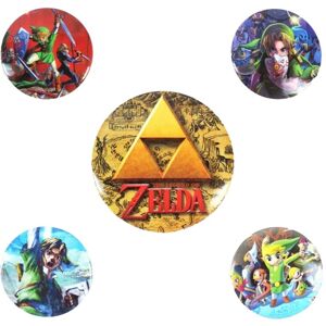 The Legend Of Zelda Classics Badge Set (Pack of 5) Multicolor The Legend Of Zelda Classics Badge Set (Pack of 5) Multicolor