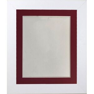Frames & Mirrors 4U Metro White Frame with Red Mount for Image Size 50 x 40 CM White 50 x 40 CM Frames & Mirrors 4U Metro White Frame with Red Mount for Image Size 50 x 40 CM White 50 x 40 CM