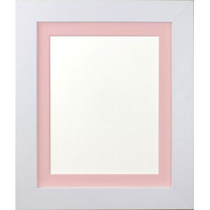 Frames & Mirrors 4U Metro White Frame with Pink Mount for Image Size 18 x 12 White Frames & Mirrors 4U Metro White Frame with Pink Mount for Image Size 18 x 12 White