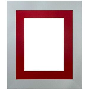 Frames & Mirrors 4U Metro Light Grey Frame with Red Mount for Image Size 40 x 30 CM Light Grey 40 x 30 CM Frames & Mirrors 4U Metro Light Grey Frame with Red Mount for Image Size 40 x 30 CM Light Grey 40 x 30 CM
