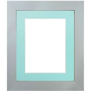 Frames & Mirrors 4U Metro Light Grey Frame with Blue Mount for Image Size A5 Light Grey Frames & Mirrors 4U Metro Light Grey Frame with Blue Mount for Image Size A5 Light Grey